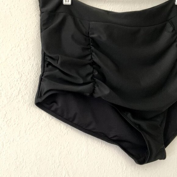 NEW DANIFY PLUS HIGH WAISTED RUCHED SWIMSUIT BOTTOMS - Picture 6 of 10